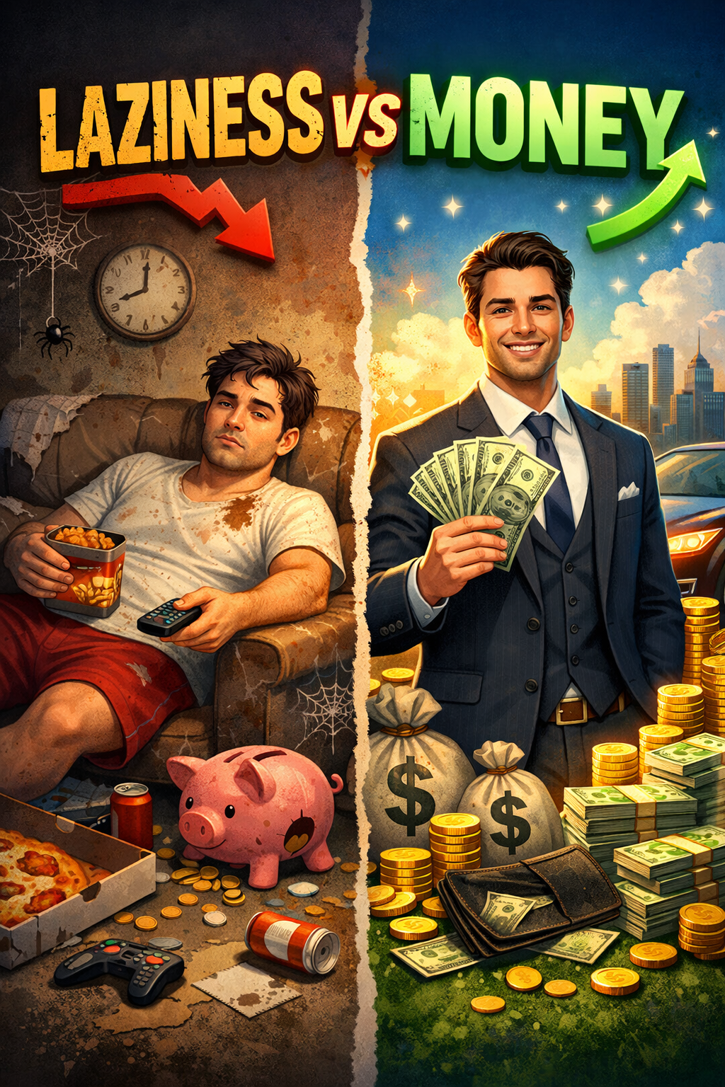 LAZINESS vs MONEY
